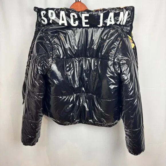 Limited Edition Space Jam x Members Only Shiny Puffer Jacket - Picture 7 of 9